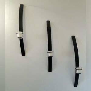 Set of 3 black Votive Candle Sconces